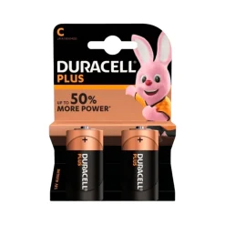 Duracell Plus batteri C 2 stk. 1,5 volt
