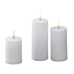 ENJOY LED bloklys sæt udendørs Ø 5,2 cm hvid
