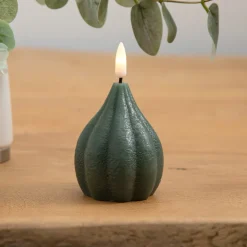ENJOY LED løglys med timerfunktion Ø 6,5 x H 8 cm grøn