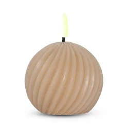 ENJOY LED snoet kugle Ø 8 x 7 cm med timerfunktion sand