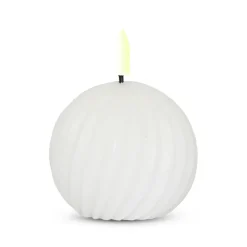 ENJOY LED snoet kugle Ø 8 x 7 cm med timerfunktion hvid
