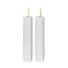 ENJOY LED stagelys 2-pak Ø 2,2 x H 11 cm hvid
