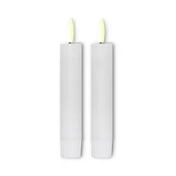 ENJOY LED stagelys 2-pak Ø 2,2 x H 11 cm hvid