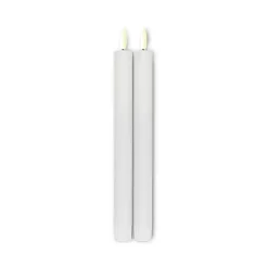 ENJOY LED stagelys 2-pak Ø 2,2 x H 22 cm hvid