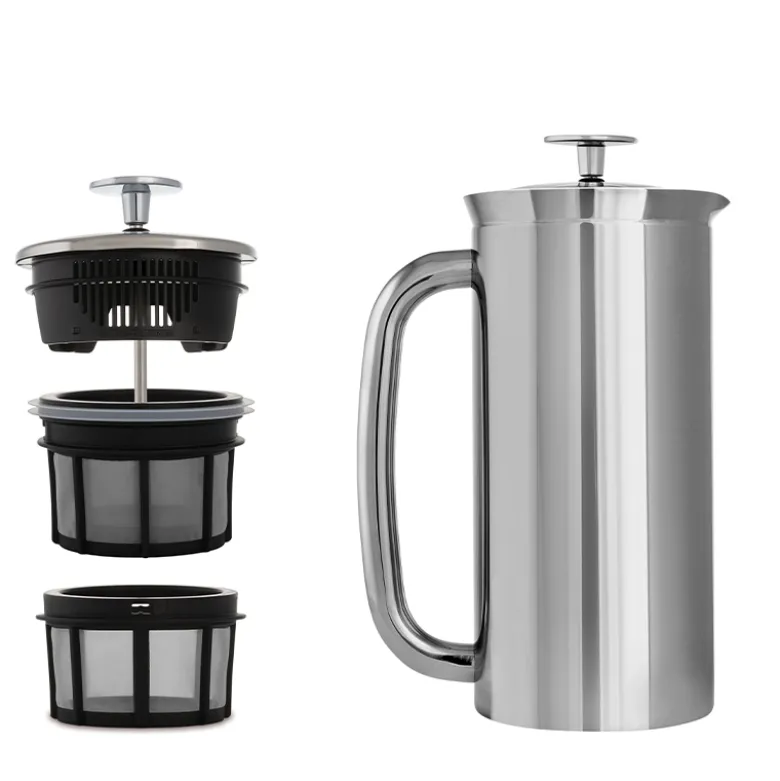 Espro P7 stempelkande blank stål 1 liter