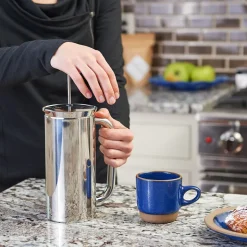 Espro P7 stempelkande børstet stål 1 liter