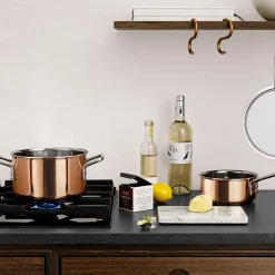 Eva Trio Copper kasserolle 1,5 liter