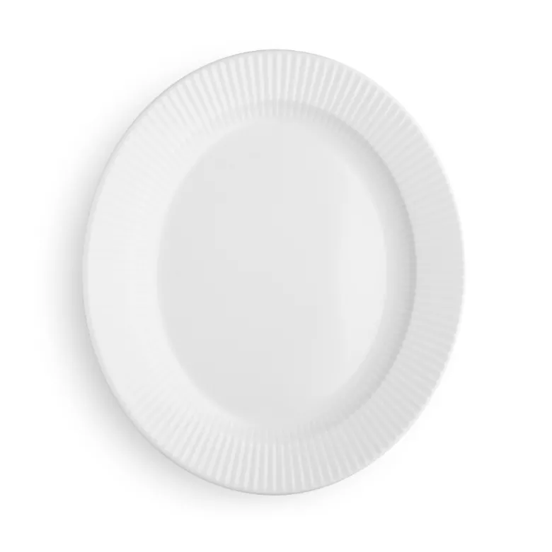 Eva Trio Legio Nova oval tallerken hvid 31 cm