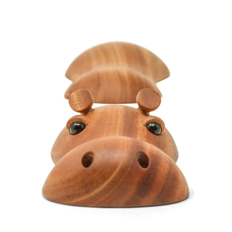 Fablewood lille flodhest Hubert mahogni 16 cm
