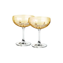 Frederik Bagger Crispy Citrine Gatsby champagneskål 33 cl. 2 stk.