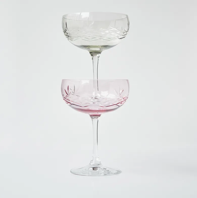 Frederik Bagger Crispy Emerald Gatsby champagneskål 33 cl 2 stk.