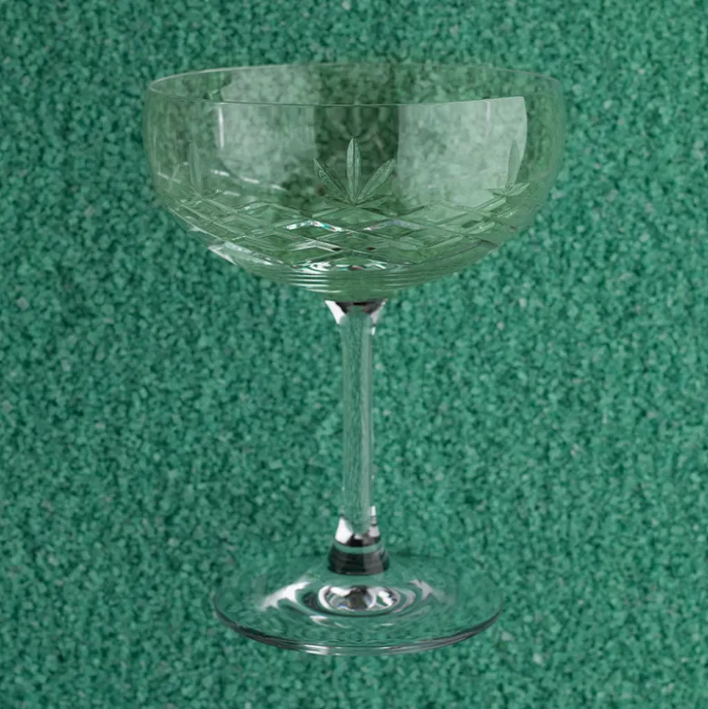 Frederik Bagger Crispy Emerald Gatsby champagneskål 33 cl 2 stk.