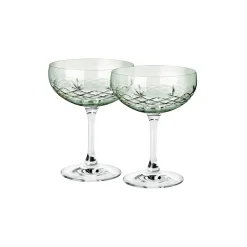 Frederik Bagger Crispy Emerald Gatsby champagneskål 33 cl 2 stk.