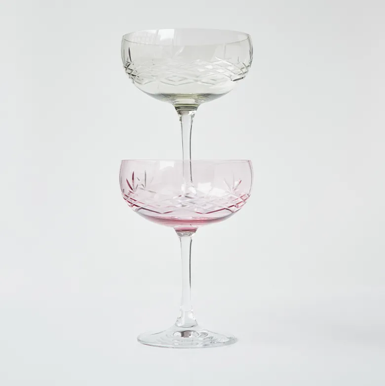 Frederik Bagger Crispy Topaz Gatsby champagneskål 33 cl 2 stk.