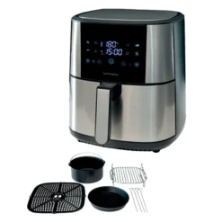 Gastronoma airfryer 8 liter inkl. tilbehørssæt 1800 watt - keramisk belægning