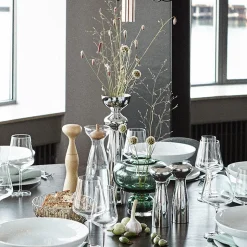 Georg Jensen Alfredo glasvase lysegrøn 25 cm