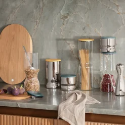 Georg Jensen Alfredo opbevaringsglas gul 2 liter