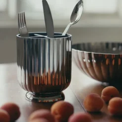 Georg Jensen Bernadotte bestikholder stål H 15,1 cm