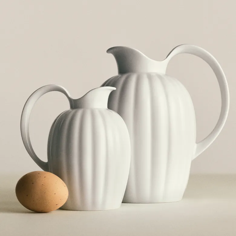 Georg Jensen Bernadotte flødekande hvid 0,5 liter