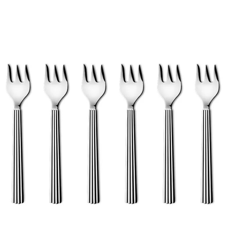 Georg Jensen Bernadotte kagegaffel 13,7 cm 6 stk.