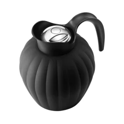 Georg Jensen Bernadotte termokande sort med trykknap 0,8 liter