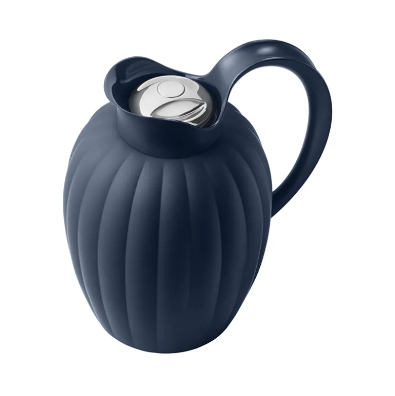 Georg Jensen Bernadotte termokande blå 1 liter