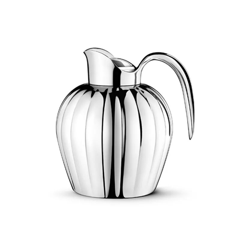 Georg Jensen Bernadotte termokande med trykknap 0,8 liter