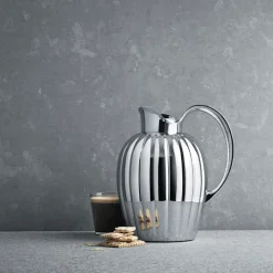 Georg Jensen Bernadotte termokande med trykknap 1 liter