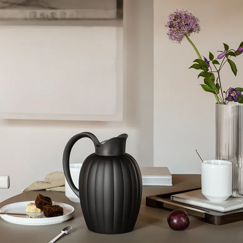 Georg Jensen Bernadotte termokande sort 1 liter
