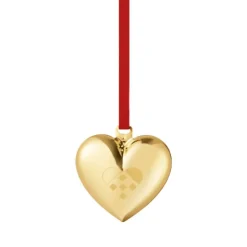 Georg Jensen Jul 2025 julehjerte forgyldt
