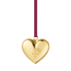 Georg Jensen Jul 2025 julehjerte forgyldt
