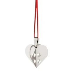 Georg Jensen Jul 2025 juleornament hjerte palladium med bånd