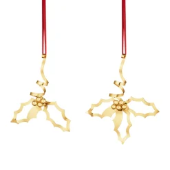Georg Jensen Jul 2026 ornamentsæt mistelten forgyldt