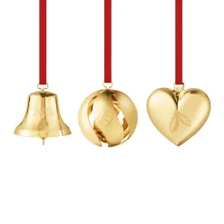 Georg Jensen Jul 2026 ornamentsæt 3 stk. forgyldt