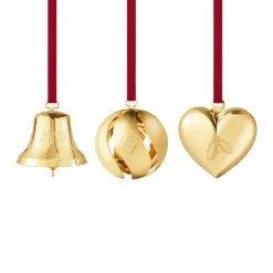 Georg Jensen Jul 2026 ornamentsæt 3 stk. forgyldt