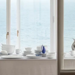 Georg Jensen Koppel Dinnerware hvid dyb tallerken 21 cm