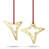 Georg Jensen 2021 ornamenter 2 stk. forgyldt