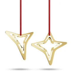 Georg Jensen 2021 ornamenter 2 stk. forgyldt