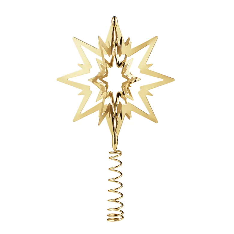 Georg Jensen topstjerne lille forgyldt H 16,8 cm