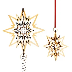 Georg Jensen topstjerne stor forgyldt