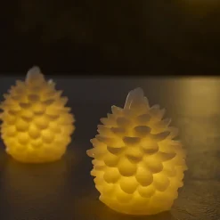 Grankogle LED lys 2 stk.