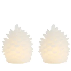Grankogle LED lys 2 stk.