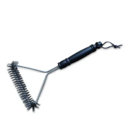 Grillbørste bred sort 46 cm