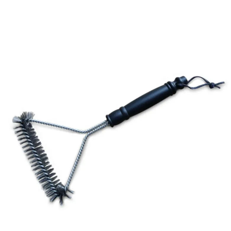 Grillbørste bred sort 46 cm