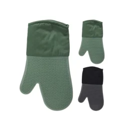 Grillhandske med silikone assorteret farver 18,5x31,5 cm