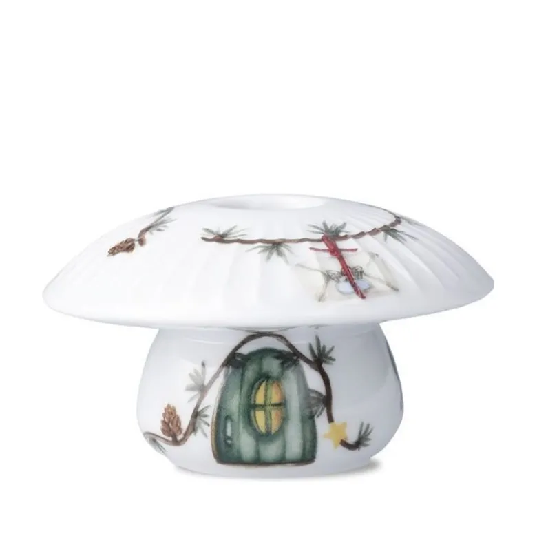 Hammershøi Christmas kronelysestage svamp hvid H 6 cm