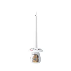 Hammershøi Christmas kronelysestage svamp hvid H 9 cm