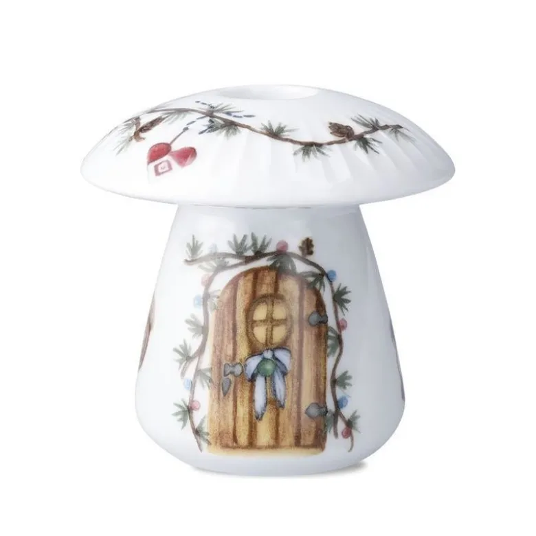 Hammershøi Christmas kronelysestage svamp hvid H 9 cm