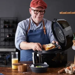 Holm airfryer silikoneform sort