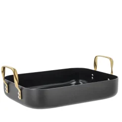 Holm Brasserie bradepande med keramisk belægning sort 34x26x8 cm